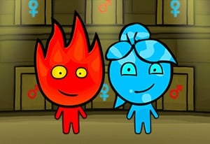 Niño fuego y niña agua - Fireboy and Watergirl The Forest Temple -  Minijuegos