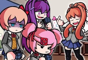 doki doki literature club - online puzzle