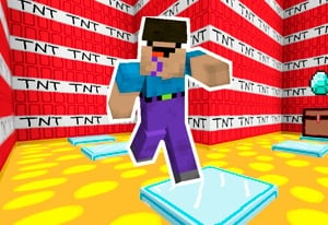 Stickman vs Minecraft Stickman ~ TNT TRAP for Red Stickman 