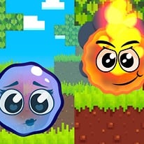 Fire Ball and Water Ball: Parkour Love Balls